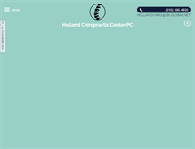 Tablet Screenshot of hollandchiropracticpc.com